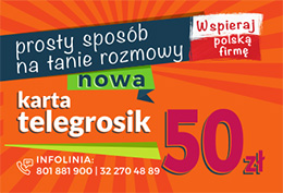 Karta telegrosik - 50 PLN