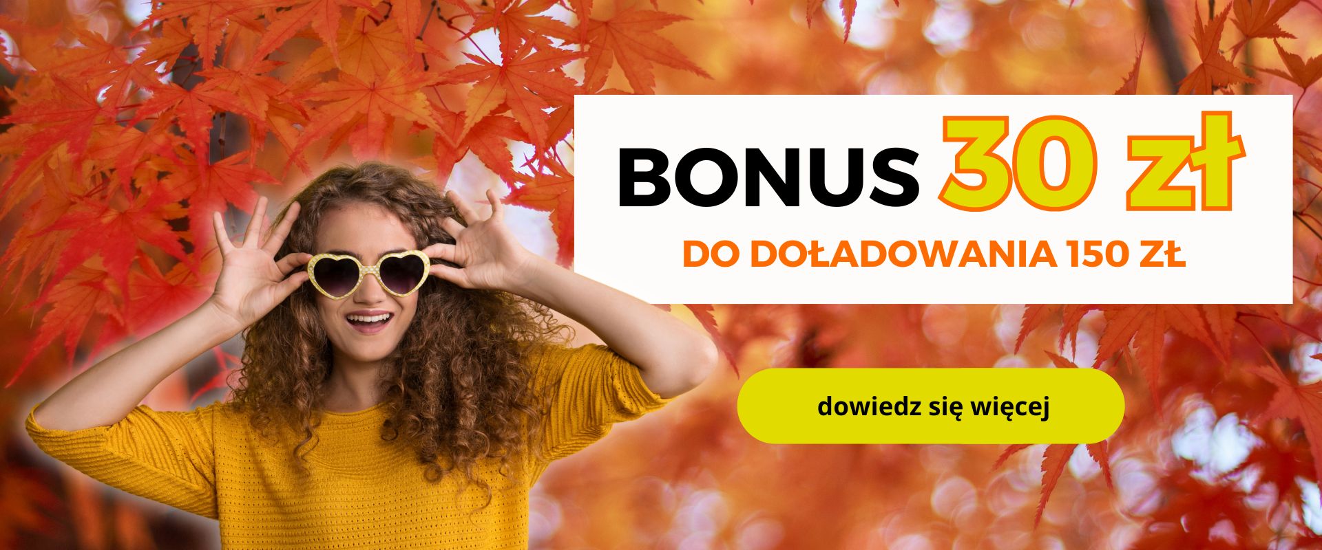 bonus 30 do doładowania 150 zł