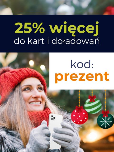 25 procent wiecej od telegrosik na święta - użyj kodu prezent