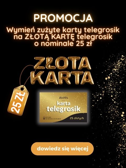 złota karta telegrosik 25 zł