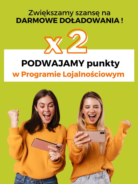 podwajamy punkty w programie lojalnosciowym w dniach 10-31 marca 2025