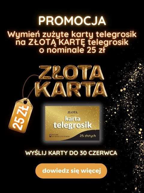 złota karta telegrosik 25 zł
