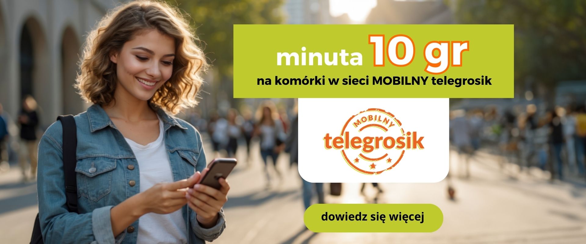 dzwoń po 10 groszy za minutę z karty telegrosik na komórki w sieci MOBILNY telegrosik