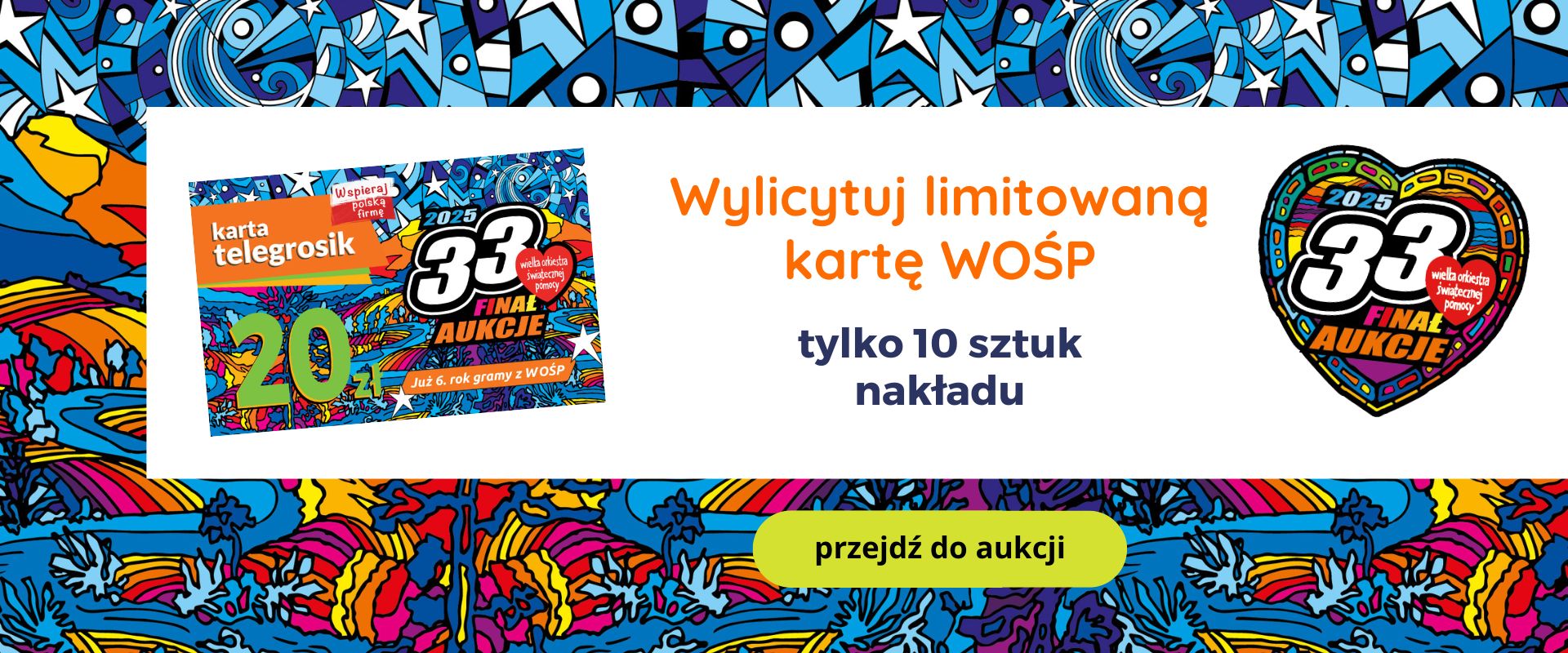 wylicytuj limitowaną kartę telegrosik dla WOSP 2025