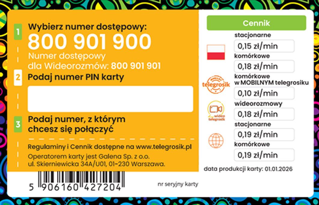 karta telegrosik dla WOŚP 2026